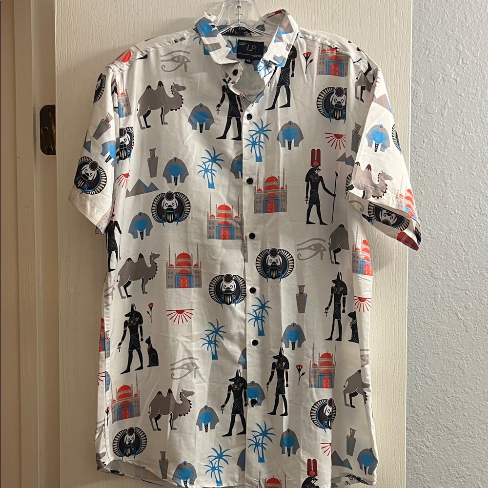 Men's Graphic Short Sleeve Shirt - White